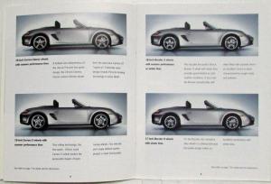 2005 Porsche Boxster Type 987 Model Range Tequipment Accessories Sales Brochure