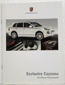 2008 Porsche Cayenne Exclusive Program Ultimate Personalization Sales Brochure