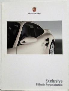 2008 Porsche Exclusive Ultimate Personalization Program Sales Catalog