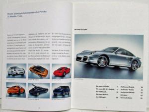 2007 Porsche Models Sales Brochure - 911 Cayman Boxster Cayenne - German Text