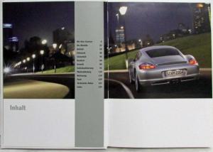 2006 Porsche Cayman and Cayman S Prestige Sales Brochure Hardback Book - German