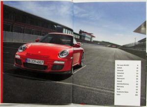 2009 Porsche 911 GT3 Prestige Sales Brochure Hardback Book - German Text