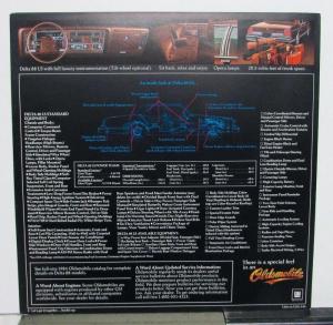 1984 Oldsmobile Delta 88 LSLuxury Edition Standard Equipment Diagrams Folder