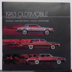 1983 Oldsmobile Toronado Ninety-Eight Delta 88 Custom Cruiser Options Brochure