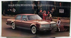 1983 Oldsmobile Toronado Ninety-Eight Delta 88 Custom Cruiser Options Brochure