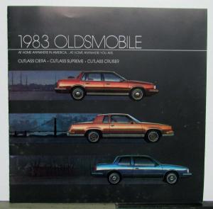 1983 Oldsmobile Cutlass Ciera Cutlass Supreme Cutlass Cruiser Options Brochure