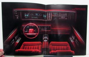 1986 Oldsmobile Toronado Color Options Available Features Sales Brochure