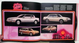 1985 Oldsmobile Calais Firenza Cruiser Options Accessories Sales Brochure