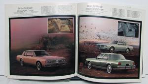 1985 Oldsmobile 98 Regency Delta 88 Royale Toronado Custom Cruiser Brochure
