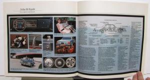 1985 Oldsmobile 98 Regency Delta 88 Royale Toronado Custom Cruiser Brochure