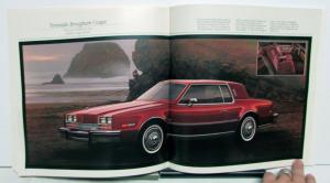 1985 Oldsmobile 98 Regency Delta 88 Royale Toronado Custom Cruiser Brochure