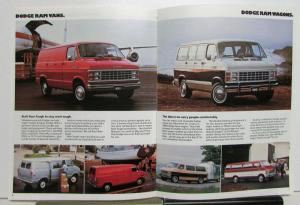 1983 Dodge Ram Trucks Rampage Power Ram 50 Van Wagon Sales Brochure