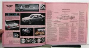 1985 Oldsmobile Cutlass Supreme Ciera Cruiser Options Sales Brochure