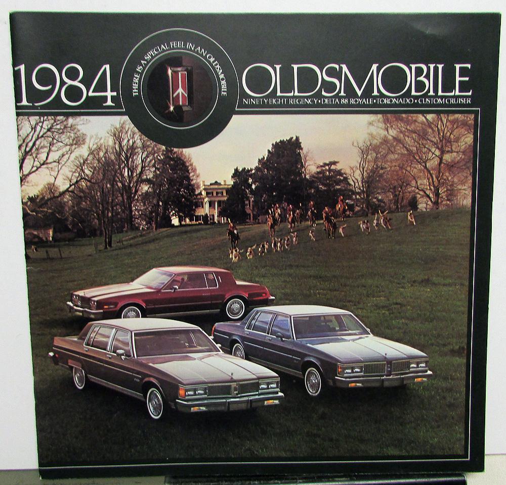 1984 Oldsmobile Toronado Caliente Ninety-Eight Regency Delta 88 Cruiser Brochure