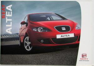 2008 SEAT Altea Sales Brochure - UK Market