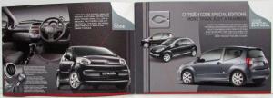 2008 Citroen C1 C2 C3 Pluriel Special Code Editions Tri-Fold Sales Brochure - UK