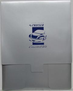 2001 Chrysler PT Cruiser Convertible Media Information Press Kit