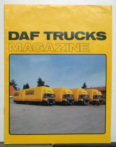 1983 DAF Trucks Magazine Construction UK Market