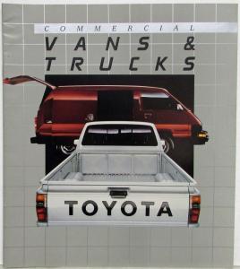 1987 Toyota Commercial Vans and Trucks Sales Brochure - Canadian