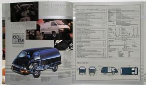 1987 Toyota Commercial Vans and Trucks Sales Brochure - Canadian