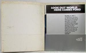 1982 Ford Car Personal Literature Portfolio with Brochures
