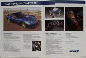 2009 Chevrolet Corvette ZR1 Special Update Reference Guide for Sales Consultants