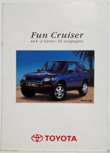 1995 Toyota RAV4 Fun Cruiser 4x4 Sales Brochure - French Text
