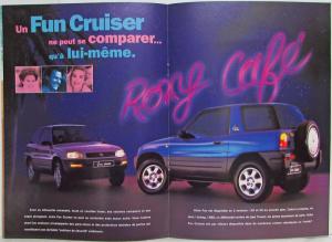 1995 Toyota RAV4 Fun Cruiser 4x4 Sales Brochure - French Text