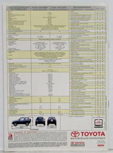 1995 Toyota RAV4 Fun Cruiser 4x4 Sales Brochure - French Text