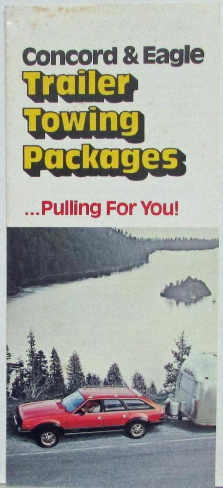 1983 AMC Concord and Eagle Trailer Towing Packages Tri-Fold Sales Folder