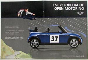 2004 MINI Convertible Encyclopedia of Open Motoring Sales Brochure
