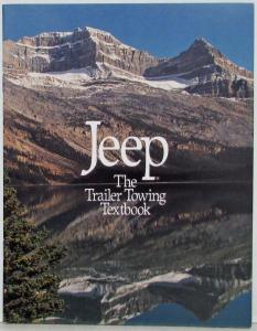 1993 Jeep Trailer Towing Textbook Brochure