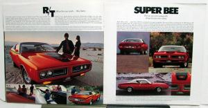 1971 Dodge Original Charger Coronet Sales Brochure 500 SE Super Bee RT Wagons