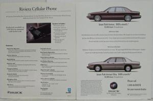 1995 Buick Spec Sheets with Promotional Sheet at Front and Back