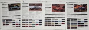 1995 Buick Spec Sheets with Promotional Sheet at Front and Back