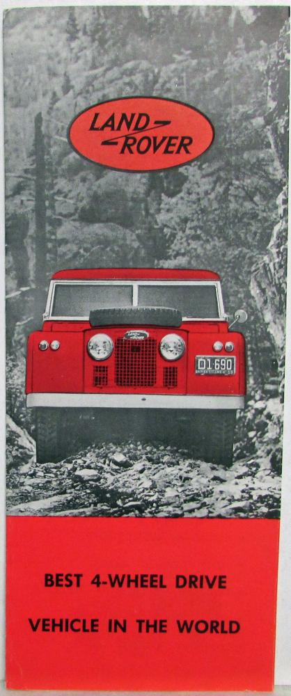 1959 Land Rover Folding Sales Brochure