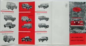 1959 Land Rover Folding Sales Brochure