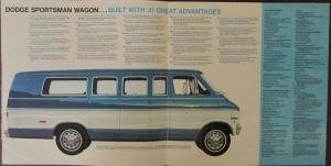 1971 Dodge Original Sportsman Wagon HIS HERS Sales Brochure