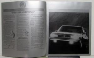 1987 Oldsmobile Touring Sedan The Limited Edition Diagram Specs Sales Brochure