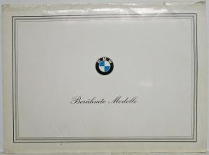 BMW Famous Models Illustration Plates Portfolio - German Text