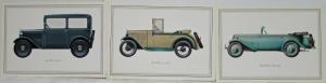 BMW Famous Models Illustration Plates Portfolio - German Text