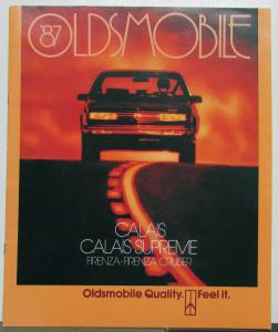 1987 Oldsmobile Calais Supreme Firenza Cruiser Options Specs Sales Brochure