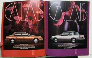 1987 Oldsmobile Calais Supreme Firenza Cruiser Options Specs Sales Brochure