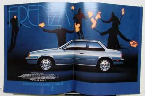 1987 Oldsmobile Calais Supreme Firenza Cruiser Options Specs Sales Brochure