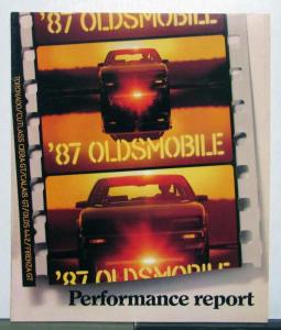 1987 Oldsmobile Toronado Trofeo Cutlass Ciera 442 Firenza GT Specs Brochure