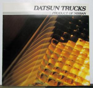 1982 Datsun Trucks King Cab Long Bed Lil Hustler Specifications Sales Brochure