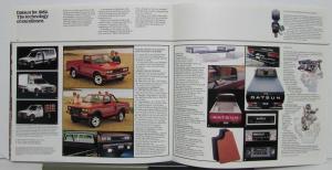 1982 Datsun Trucks King Cab Long Bed Lil Hustler Specifications Sales Brochure