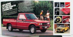 1981 Datsun Trucks King Cab Long Bed Lil Hustler Specifications Sales Brochure
