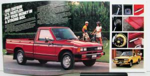 1981 Datsun Trucks King Cab Long Bed Lil Hustler Specifications Sales Brochure