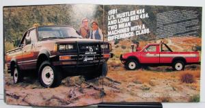 1981 Datsun Trucks King Cab Long Bed Lil Hustler Specifications Sales Brochure